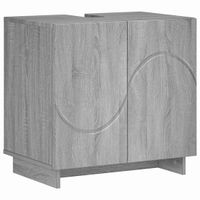 vidaXL Badkamerkast Grijs Sonoma 60 x 41 x 58 cm Bewerkt hout