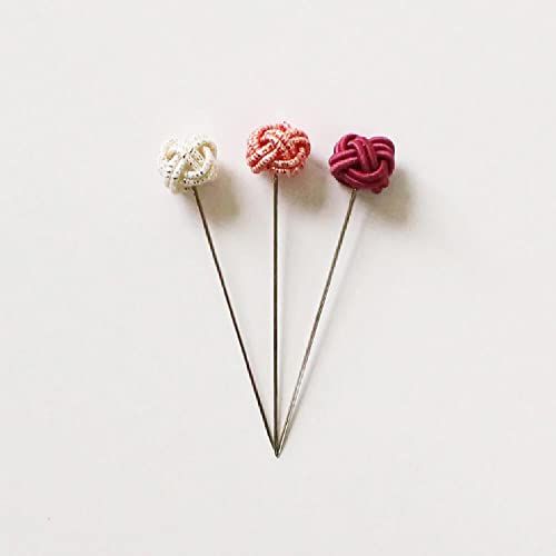 Cohana Roze Lida Mizuhiki (0.50 x 40mm) Naaipennen - 3 Stuks
