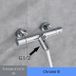 StarTech Thermostatic Shower and Bath Mixer Tap - Wall Mounted - Two Handle Mixer - Hot/Cold Water - Brass Body - Chrome Finish