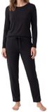 Schiesser Dames pyjama Mix & Relax zwart