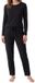 Schiesser Dames pyjama Mix & Relax zwart