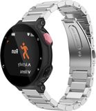 By Qubix - Stalen schakelband - Zilver - Geschikt voor Garmin Forerunner 220 / 230 / 235 / 620 / 630 / 735 (XT)