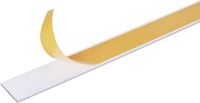 Alberts 433611 platte buis | zelfklevend | aluminium, wit | 1000 x 30 x 2 mm