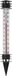 Pro Garden Tuin/buiten thermometer - kunststof - zwart - 3,5 x 23 cm