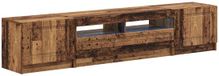 vidaXL meuble TV LED UTRECHT 3 pièces bois vieilli bois traité