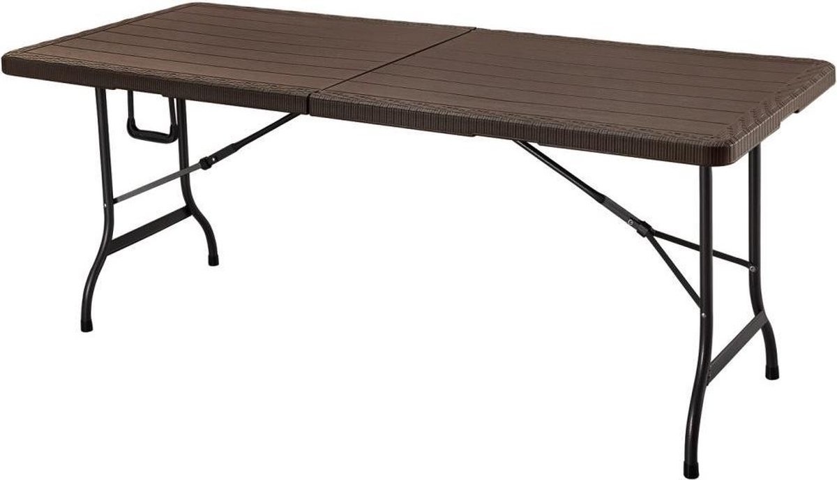 Viking Choice Opklapbare tafel - 180 cm lang - bruin