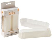 DECORA 0339893 ECLAIR broodjes, 135 x 33 x 28 mm, wit, 60 stuks