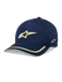 Alpinestars Ascension Navy Gold Snapback Casquette, Taille Unique