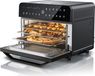 Arendo Mini-oven, 25 liter, heteluchtfriteuse, airfryer, 1800W, met 3D-heteluchttechnologie