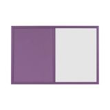 Bi-Office MX03435411 schoolkalender op combibord, 22 mm dik MDF frame gelakt staal/kurk, 60 x 40 cm, violet