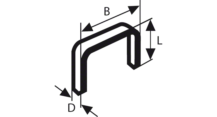 Bosch Nieten met fijne draad, type 53 - 2 609 200 215