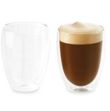 Bellatio Design Dubbelwandige glazen - 2 stuks - 380 ml - Transparant - Glas
