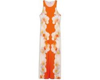 Desigual Robe Femme Jasmine Sans Manches Fleurie Orange XL