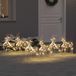 VidaXL Led rendieren 6 st 180 led's goud 44 x 18 x 65,5 cm pet