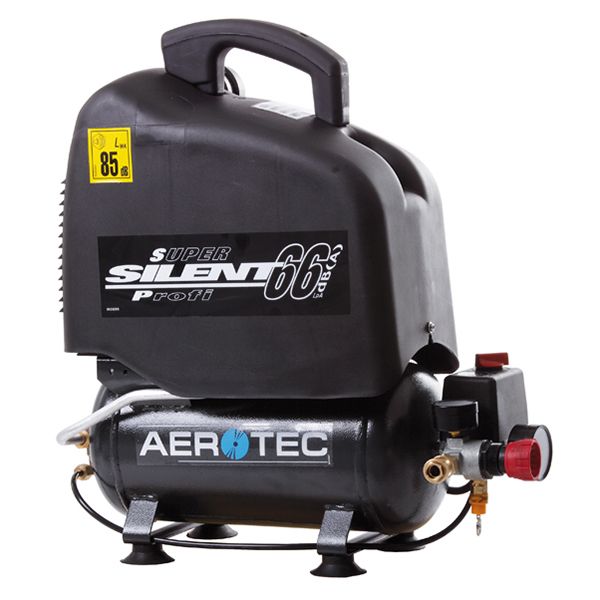 AeroTEC Vento SILENT 6 Air Compressor - 700W - 110 l/min - 8 bar - 68 dB - Black