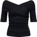 OBJECT Top Off-shoulder ruches Zwart M