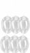 Merkloos / Sans marque Rayher Hobby Gmbh Paasversiering hangend ei van plastic - 6x - 10 cm - DIY paasei versieren - Pasen decoratie - Vulbaar