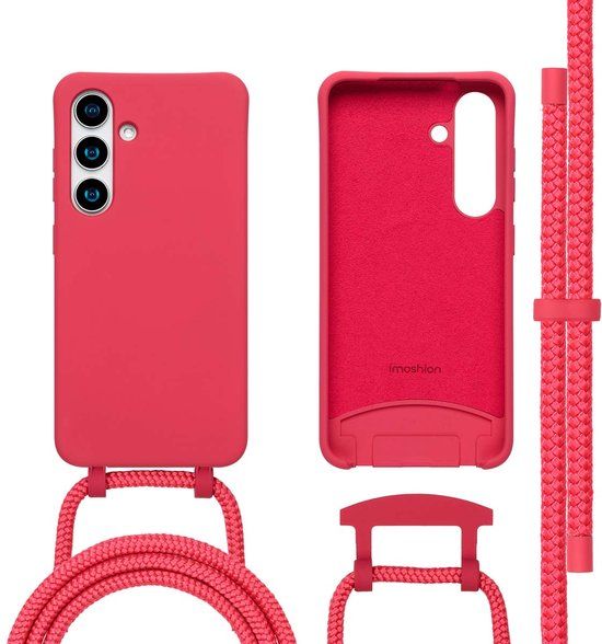 imoshion Color Backcover met afneembaar koord met MagSafe voor de Samsung Galaxy S25 / S24 - Red Raspberry