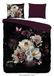 Muller Textiles Pure housse de couette fleurs - 2 persoons 200x200/220 cm - Bordeaux - Microfibre