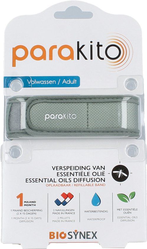 Para'kito Anti-Muggen Armband Kaki Volwassenen