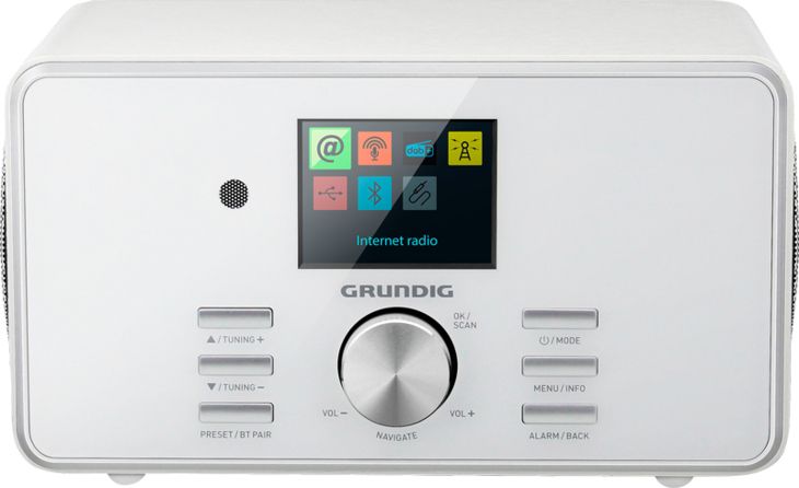 Grundig DTR 5000 X Portable Radio - DAB/DAB+/FM/Internet Radio - White