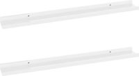 vidaXL Wandschappen 2 stuks 80x9x3 cm hoogglans wit
