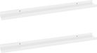 vidaXL Wandschappen 2 stuks 80x9x3 cm hoogglans wit