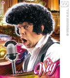Finidi Rock 'n roll pruik Elvis Zwart Mannen