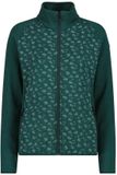 CMP Vrouwen stretch fleece met rits, L, trek green mel.-jade
