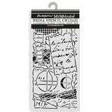 Stamperia Thick Stencil for Scrapbooks, Albums, Cards, Bullet Journals, and More, Flexible Material, Easy to Clean, Perfect for Crafts and Gifting (A New Beginning, Notes)