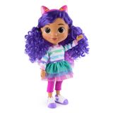 Gabby's Dollhouse Gabby Pop 33 cm avec Effets Sonores et Oreilles de Chat Réversibles
