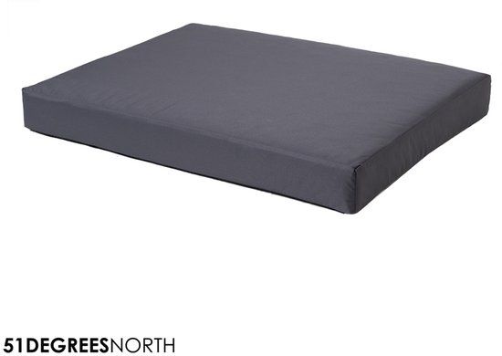 51 Degrees North Orthopedic Storm Hondenkussen - XL - Grijs/Zwart