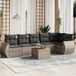 Maison Exclusive - Salon de jardin 7 pièces avec coussins gris en polyrotin