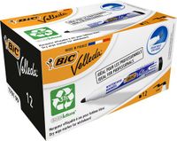 BIC Velleda 1701 ECOlutions Whiteboard Stiften Medium Kogelpunt - Zwart - Doos van 12 Stuks