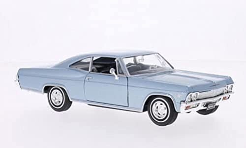 CHEVROLET Impala SS 396, metallic-lichtblauw, 1965, Modelauto, Kant-en-klaar model, Welly 1:24