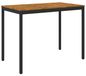 VidaXL Tuinbar tafel naturel en zwart 141 x 80,5 x 105 cm