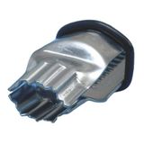 PME Krimptang met steekpalmvorm, gekarteld, groot formaat, roestvrij staal, zilver, 8,5 x 2 x 1,5 cm