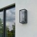 Arcchio Lampe murale extérieure - 1 ampoule - Aluminium moulé sous pression, verre - H: 25.5 cm - E27 - anthracite