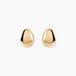 Boucles d'oreilles puces Almea plaqué or jaune