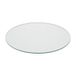 Relaxdays glasplaat 8 mm, gehard veiligheidsglas, voor tafel, kachel & meer, ronde glazen plaat, Ø 60 cm, transparant
