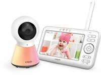VTech - BM5254 – babyfoon Video Color Night Light – display 5 inch – nachtlampje en wiegliedjes – versie FR