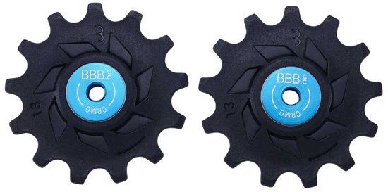 BBB Rollerboys Shimano Mtb Derailleurwieltjes Set Voor Fietsen Blauw 13t-13t
