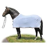 HKM Zweetdeken Paard Lichtblauw/Bruin/Zilver 165