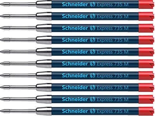 Schneider Express 735 Balpen navulling Rood 10 Stuks