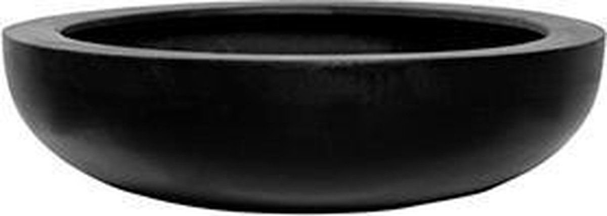 PotteryPots Bloempot-Plantenschaal Monique Fiberstone Zwart D 43 cm