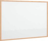vidaXL Magnetisch whiteboard met massief grenenhouten frame, 80 x 55 cm