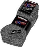 NORMANI 5 paar werk- en sportsokken „Extrem“ grijs katoen/polyamide maat 47-50 voor mannen