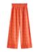 Next - Dames - Geborduurde broek met brede pijpen - Tall - Oranje