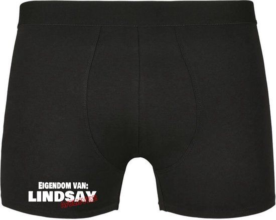 Sol's Eigendom van Lindsay - Heren Boxershort - Zwart - 4XL - Katoen