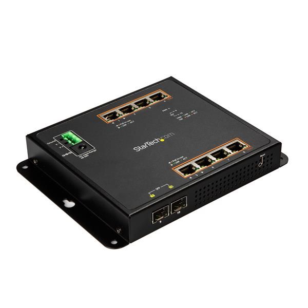StarTech.com 8-poorts PoE+ Gigabit Ethernet Switch - Managed - Zwart